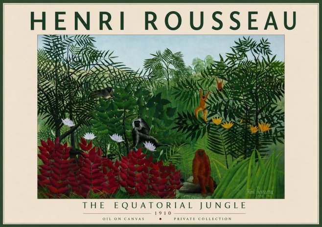 Rousseau The Equatorial Jungle II No6 - Juliste