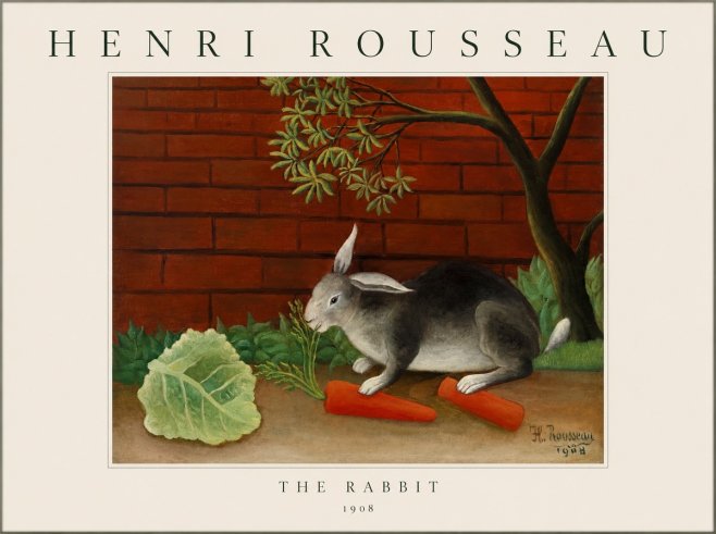 Rousseau The Rabbit No1 - Juliste