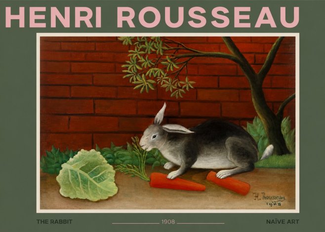 Rousseau The Rabbit No2 - Juliste