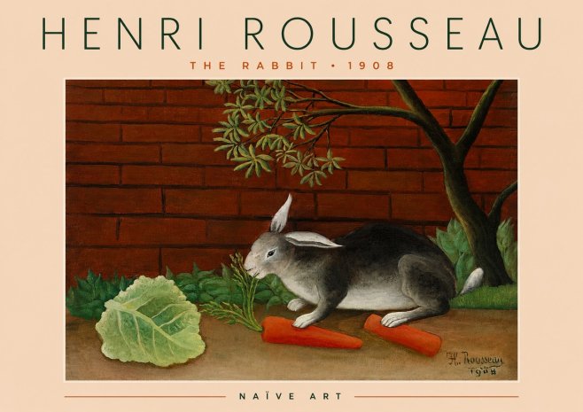Rousseau The Rabbit No4 - Juliste