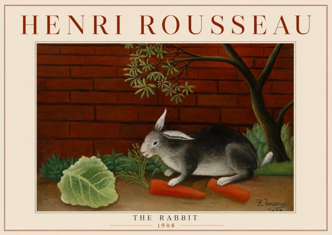 Rousseau The Rabbit No5 - Juliste