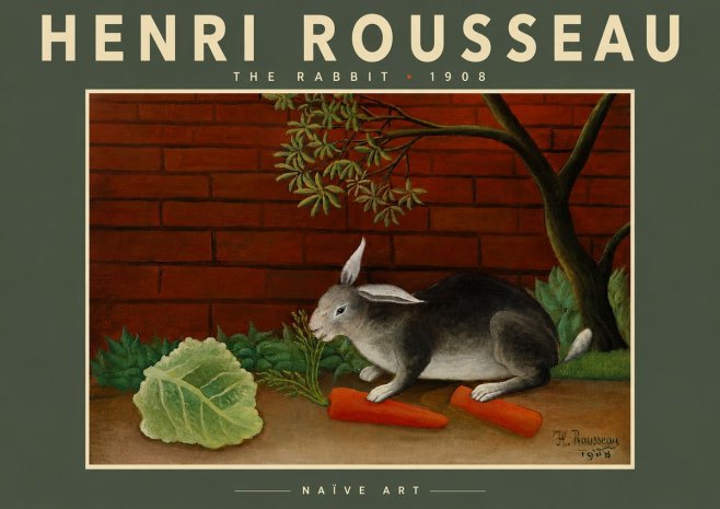 Rousseau The Rabbit No6 - Juliste