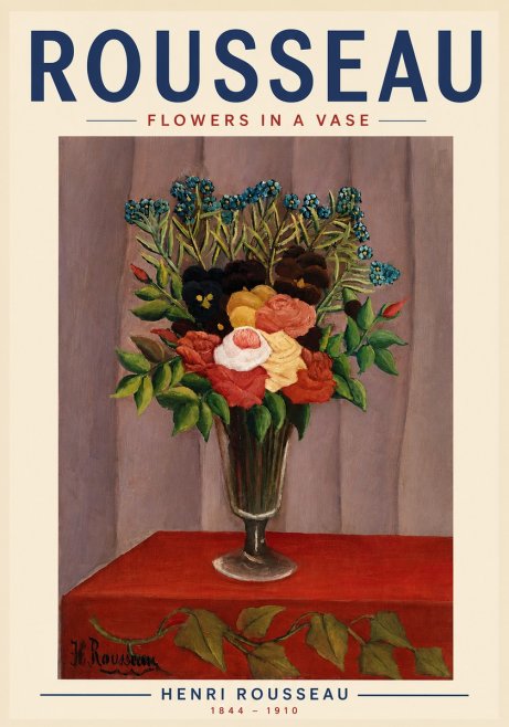 Rousseau Flowers in a Vase No5 - Juliste