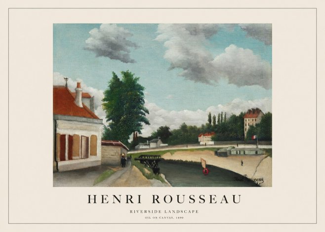 Rousseau Riverside Landscape No1 - Juliste