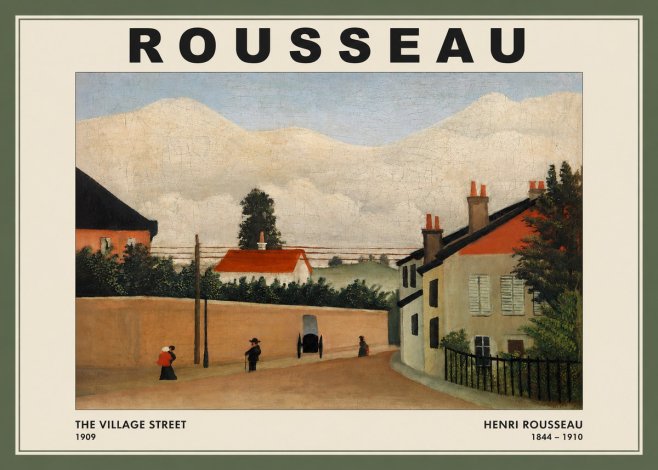 Rousseau The Village Street No2 - Juliste