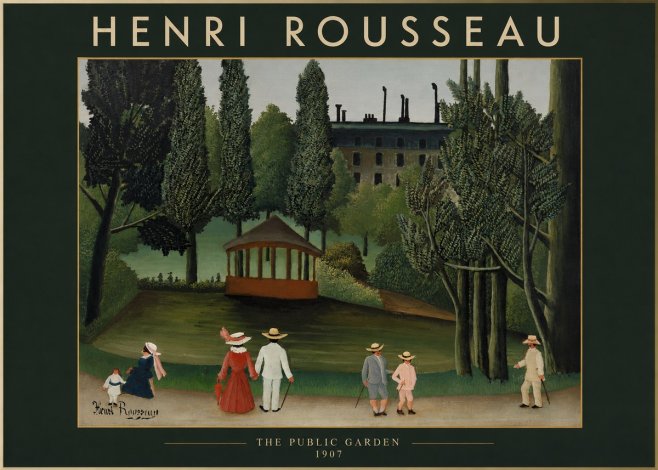 Rousseau The Public Garden No2 - Juliste