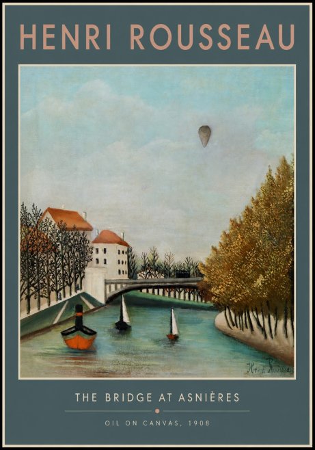 Rousseau The Bridge at Sevres No2 - Juliste