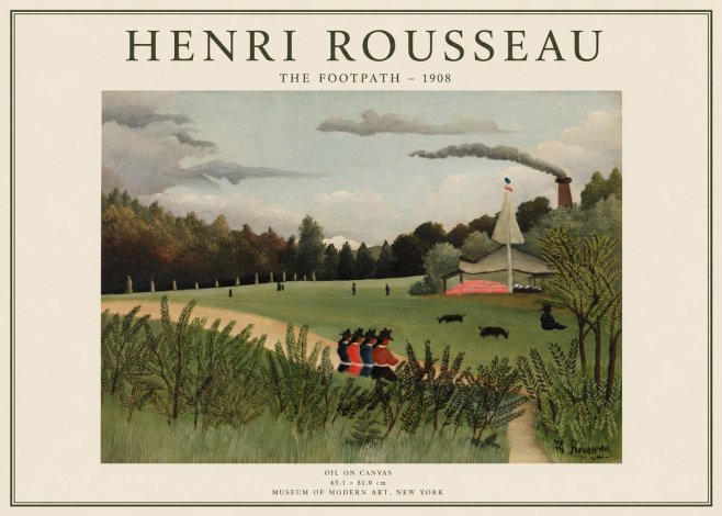 Rousseau The Footpath No1 - Juliste