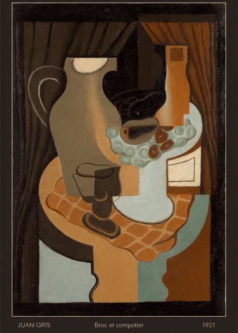 Juan Gris Broc Et Compotier No6 - Juliste