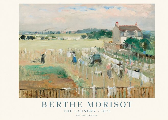 Berthe Morisot The Laundry - 1875 No1 - Juliste
