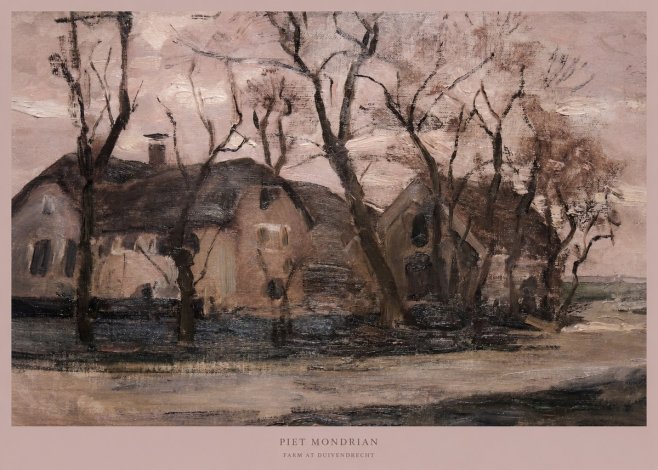 Piet Mondrian Farm at Duivendrecht No5 - Juliste
