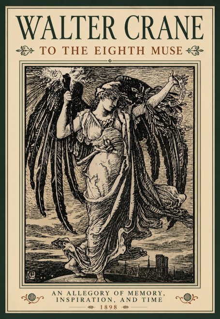 Walter Crane To the Eighth Muse No5 - Juliste