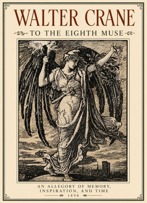 Walter Crane To the Eighth Muse No6 - Juliste