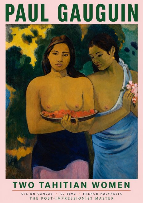 Paul Gauguin Two Tahitian Women I No5 - Juliste