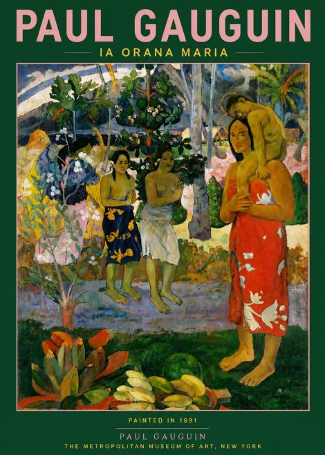 Paul Gauguin Ia Orana Maria No5 - Juliste