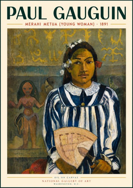 Paul Gauguin Merahi Metua (Young Woman) No3 - Juliste