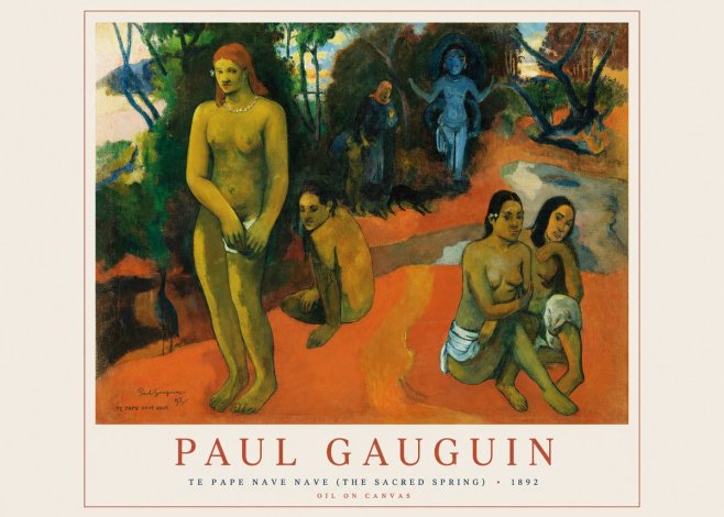 Paul Gauguin Te Pape Nave Nave (the Sacred Spring) No1 - Juliste