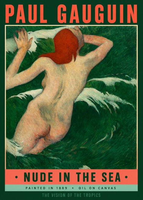 Paul Gauguin Nude in the Sea No2 - Juliste