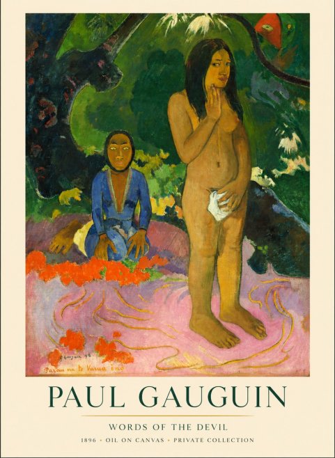 Paul Gauguin Words of the Devil No1 - Juliste