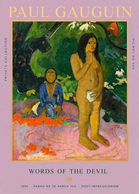 Paul Gauguin Words of the Devil No3 - Juliste