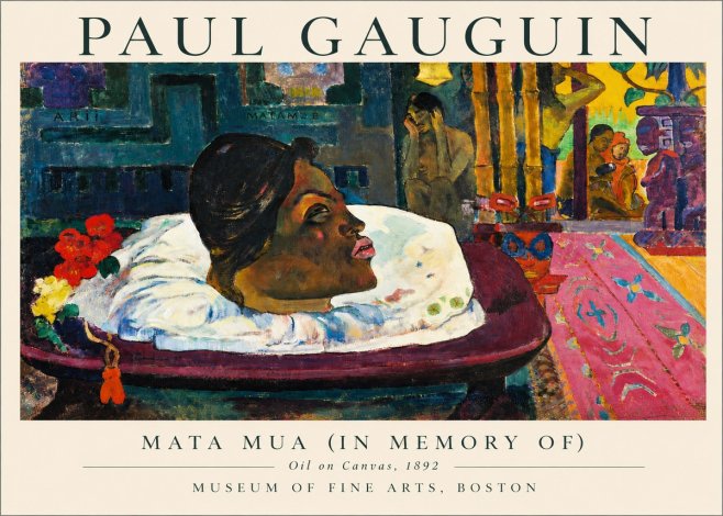 Paul Gauguin Mata Mua (in Memory Of) No3 - Juliste