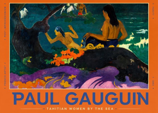 Paul Gauguin Tahitian Women by the Sea No2 - Juliste