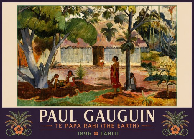 Paul Gauguin Te Papa Rahi (the Earth) No5 - Juliste