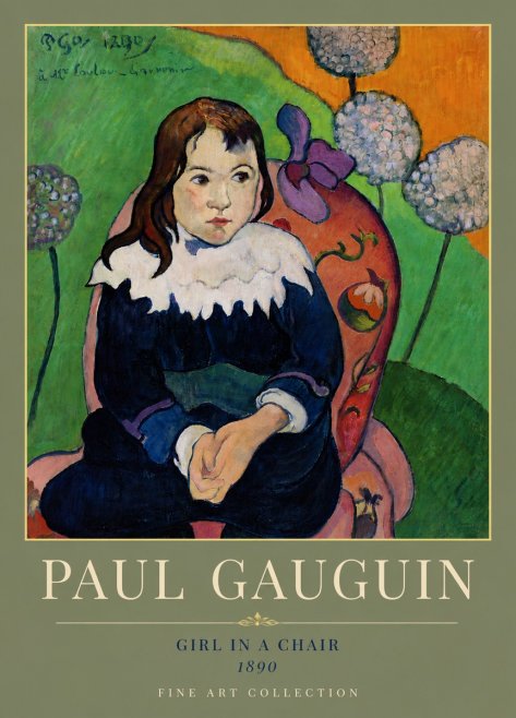 Paul Gauguin Girl in a Chair No5 - Juliste