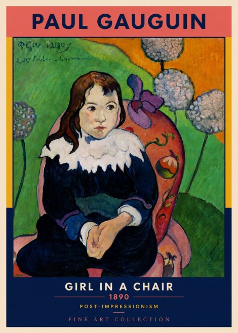 Paul Gauguin Girl in a Chair No6 - Juliste