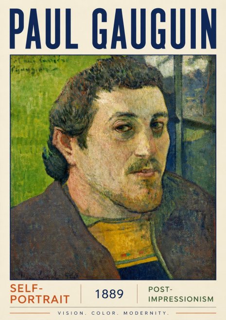 Paul Gauguin Self-portrait (1889) No4 - Juliste
