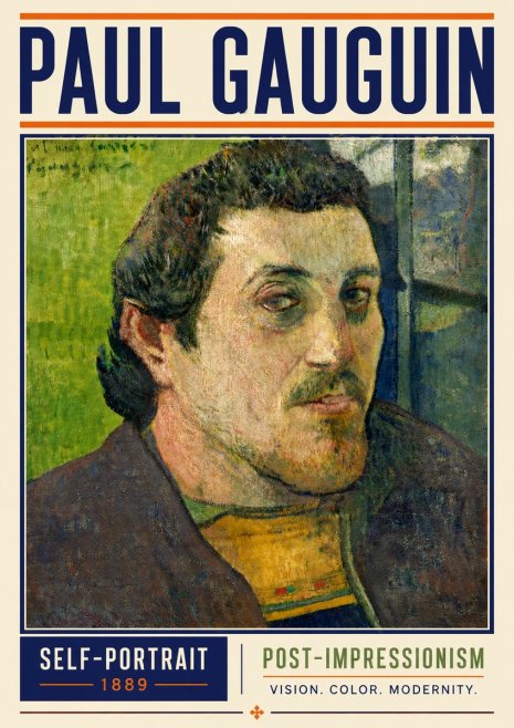 Paul Gauguin Self-portrait (1889) No6 - Juliste