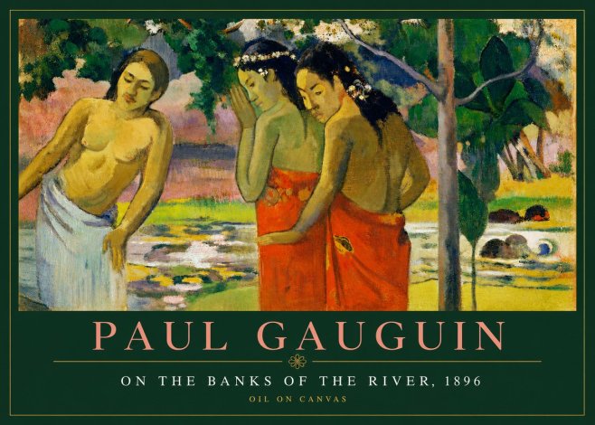 Paul Gauguin On the Banks of the River, 1896 No3 - Juliste