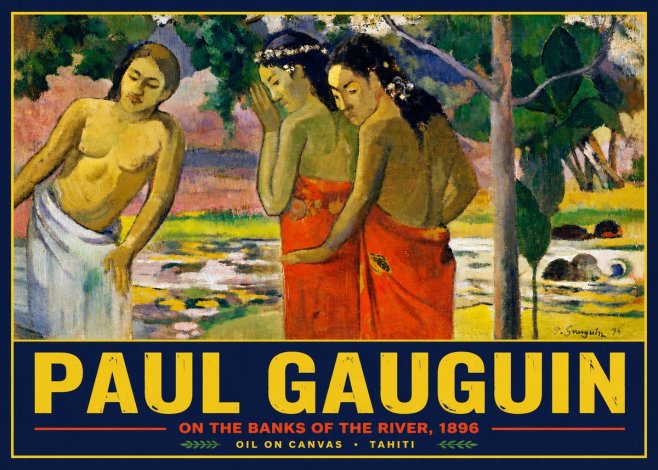 Paul Gauguin On the Banks of the River, 1896 No5 - Juliste