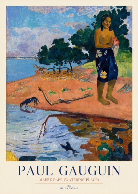 Paul Gauguin Maere Pape (Watering Place) No1 - Juliste