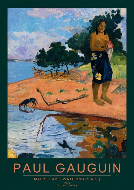 Paul Gauguin Maere Pape (Watering Place) No2 - Juliste