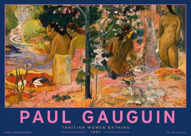 Paul Gauguin Tahitian Women Bathing No2 - Juliste