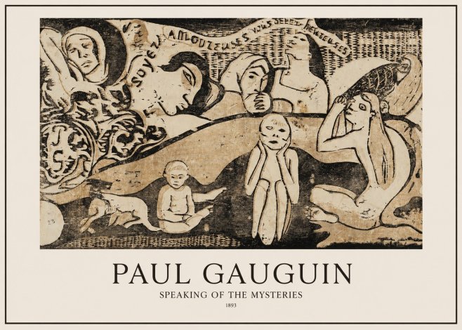 Paul Gauguin Speaking of the Mysteries No1 - Juliste