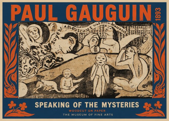 Paul Gauguin Speaking of the Mysteries No2 - Juliste