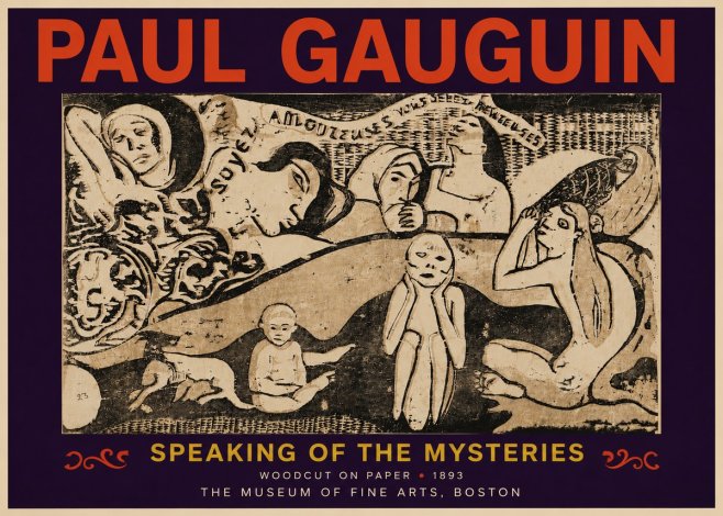Paul Gauguin Speaking of the Mysteries No6 - Juliste