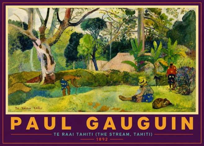 Paul Gauguin Te Ra'ai Rahi (the Great Pond) No6 - Juliste