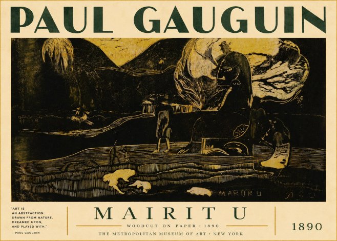 Paul Gauguin Mairit U No4 - Juliste