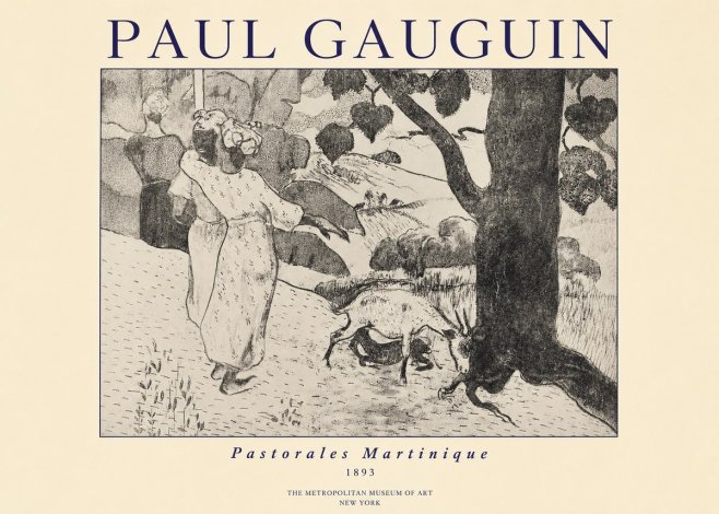 Paul Gauguin Pastorales Martinique No1 - Juliste