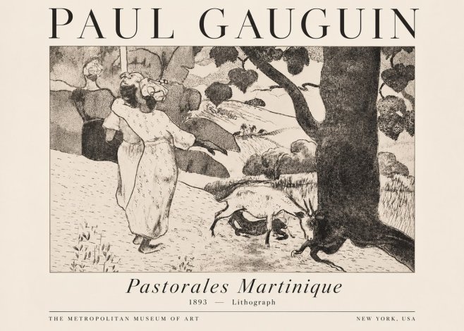 Paul Gauguin Pastorales Martinique No4 - Juliste