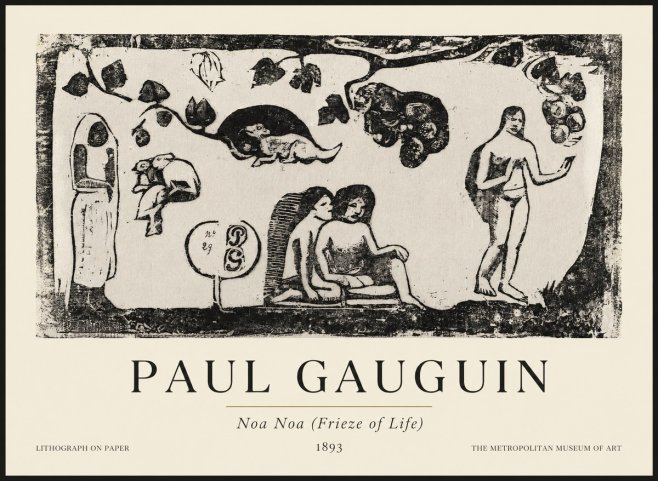 Paul Gauguin Noa Noa (Frieze of Life) No1 - Juliste