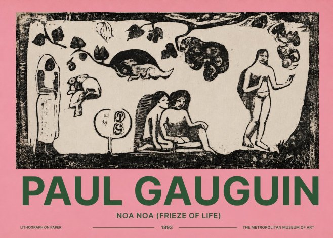 Paul Gauguin Noa Noa (Frieze of Life) No2 - Juliste
