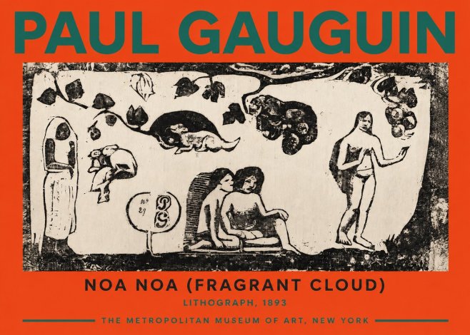 Paul Gauguin Noa Noa (Frieze of Life) No6 - Juliste