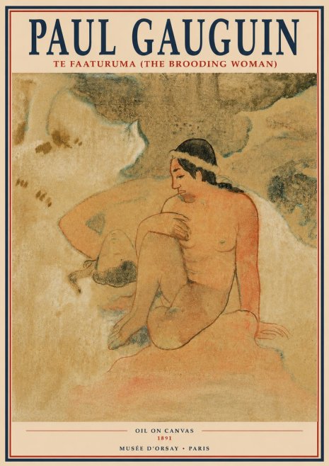 Paul Gauguin Te Faaturuma (the Brooding Woman) No2 - Juliste