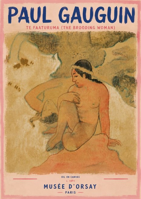 Paul Gauguin Te Faaturuma (the Brooding Woman) No6 - Juliste