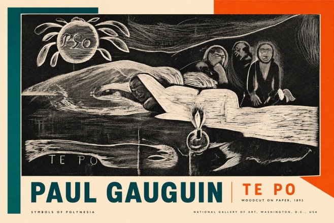 Paul Gauguin Te Po No2 - Juliste