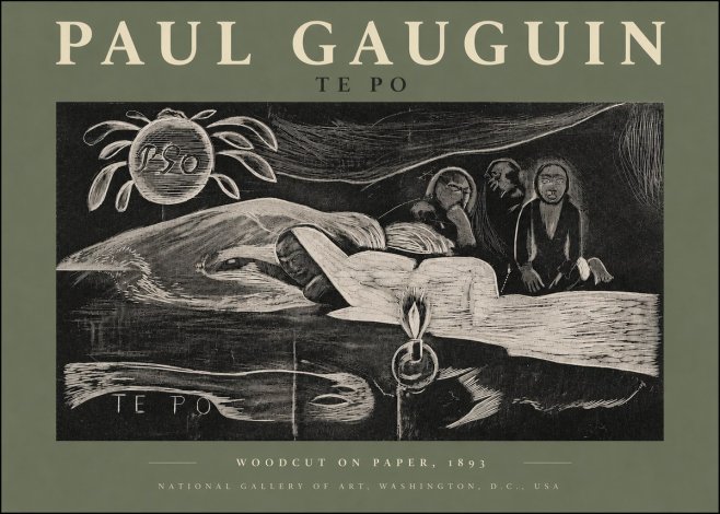 Paul Gauguin Te Po No3 - Juliste